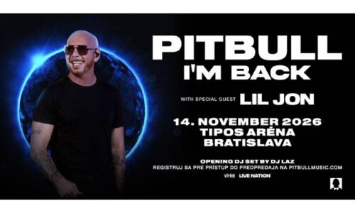 Pitbull rozširuje svoje európske turné a nevynechá ani Slovenko!