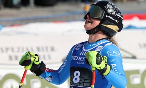 Zjazd vo Val di Fassa vyhrala domáca lyžiarka s náskokm jedinej stotiny