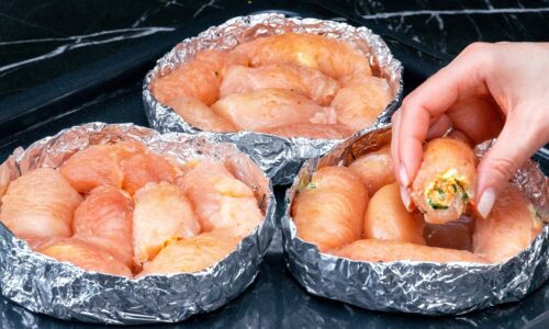 The famous chicken rolls, perfect for New Year’s Eve dinner!