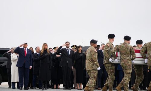 Trump attends dignified transfer for 6 US service members killed in Kuwait