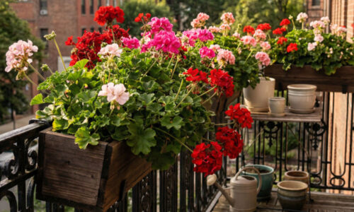 Potrebujete len dve kocky z chladničky: Môj rokmi overený trik, po ktorom muškáty kvitnú ako bláznivé až do neskorej jesene a nestojí to ani euro!