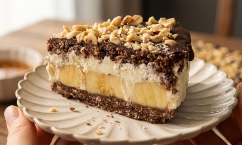 Healthy No-Bake Banana Oat Cake – No Flour, No Oven!