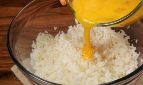 NEVER WASTE leftover rice again with this recipe!  🍕🍕SO DELICIOUS❗