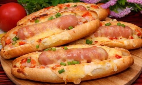 ASMR Cooking video🔥 Cheesy Baked Hot Dogs – Better Than Fast Food!