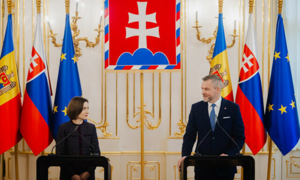 Pellegrini prijal prezidentku Maiu Sandu, deklaroval podporu Moldavsku na ceste do Európskej únie – VIDEO