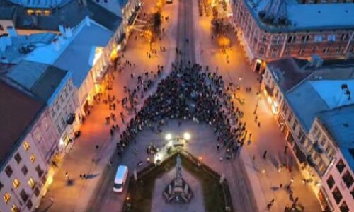 Video: “Študenti” v Košiciach protestovali proti “krvavej ruskej rope”