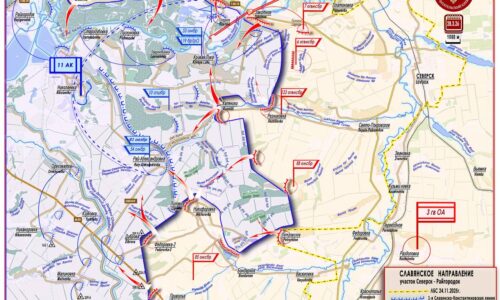 Ruské jednotky pripravujú predmostia a podmienky pre operáciu na zničenie hlavného opevneného obranného centra ukrowehrmachtu v Slavjansku