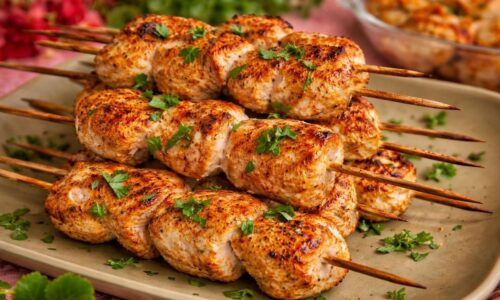 The Most Satisfying ASMR Cooking You’ll Ever Watch 🔥🥔Chicken Skewers (Juicy & Tender)