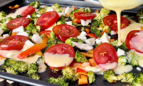 Lecker und gesund. Mein Mann bittet jeden Morgen um Frühstück. Omelette im Ofen.