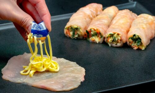 A little secret and ordinary chicken rolls turn into a masterpiece!